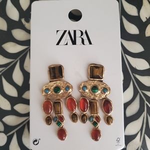 Zara multi stone earrings